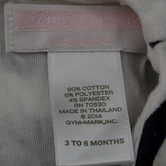 Janie and Jack 3-6 Months Baby Girl Blue Striped Sailor Dress - Picture 3 of 6